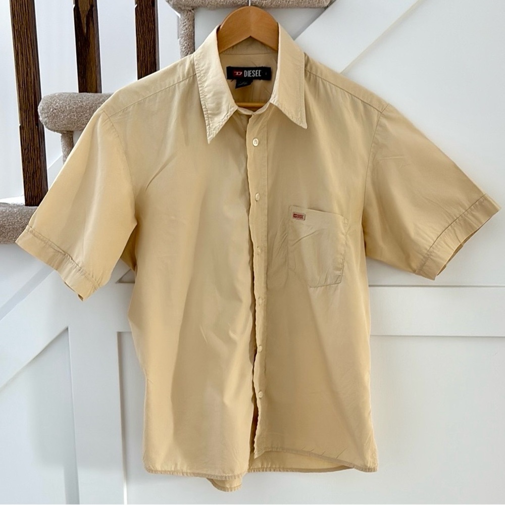 Diesel Short Sleeve Button Down Shirt Size L